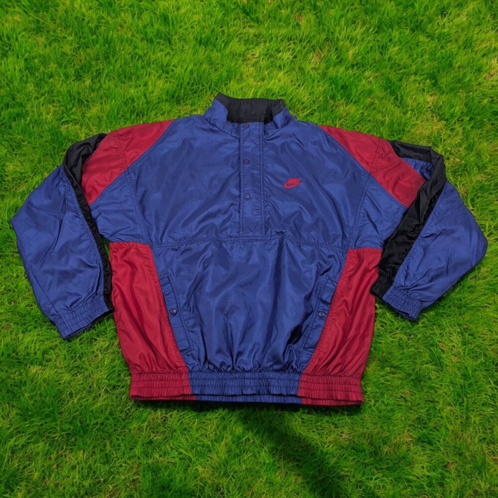 Vintage 1990s Nike Gray Tag Pullover Windbreaker Adult Size M